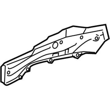 Lexus 57115-06030 Plate, Front Side Member