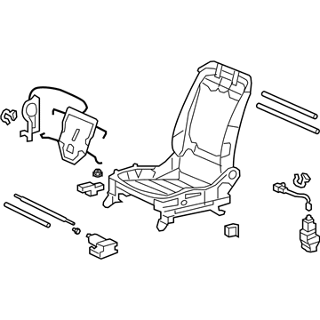 Honda 81526-TP6-A02 Frame, L. FR. Seat