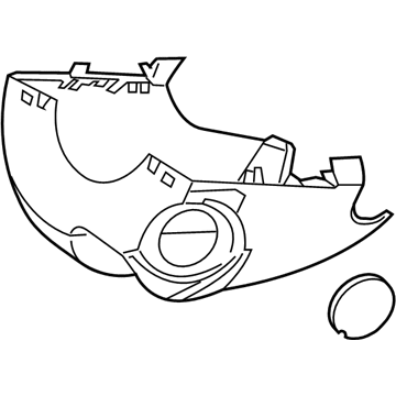 Ford CJ5Z-3530-AB Lower Column Cover