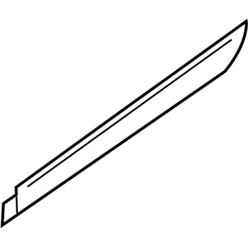 BMW 51-13-8-052-083 Moulding Door Rear Left