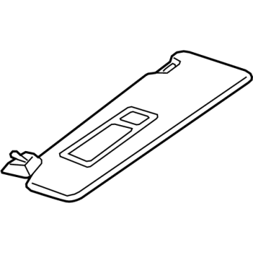 BMW 51-16-8-097-333 SUN VISOR WITH LABEL, LEFT