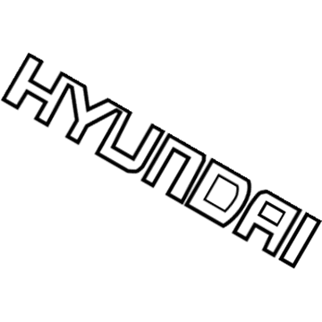 Hyundai 86321-3D100 Emblem