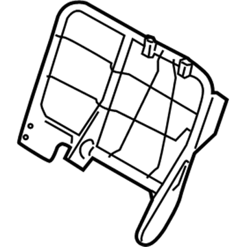 Nissan 88651-1FA0A Frame Assembly-Rear Seat Back LH