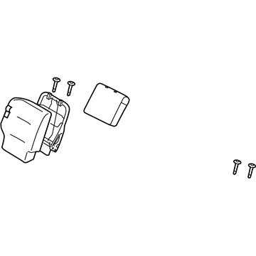 Nissan 88600-1FA0A Back Assy-Rear Seat