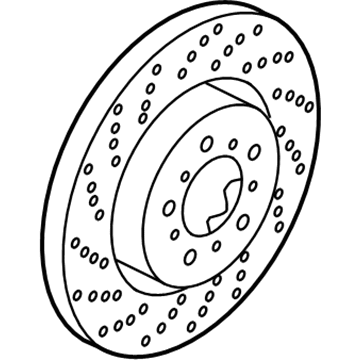 BMW 34-11-2-283-385 Brake Disc, Ventilated, Left