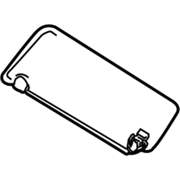 Nissan 96400-ZG10A Right Sun Visor Assembly