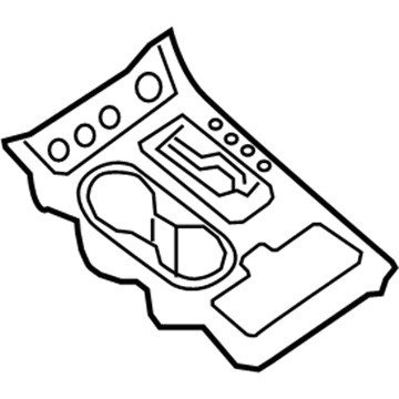 Nissan 96941-5AA0E FINISHER - Console Indicator