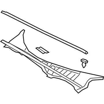 Lexus 55708-11030 LOUVER Sub-Assembly, COWL