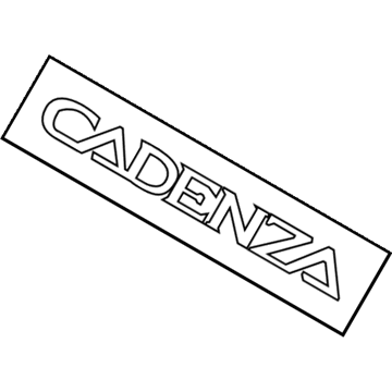 Kia 86310F6100 Cadenza Emblem