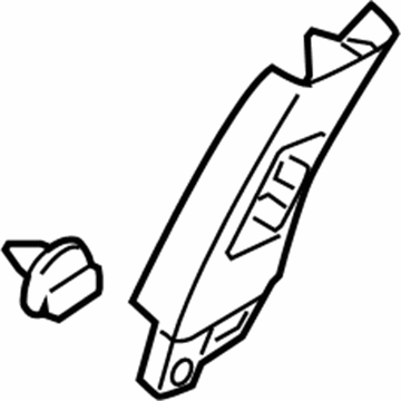 Infiniti 76913-1CK0A Garnish-Center Pillar, Upper RH