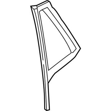 BMW 51-37-7-420-533 Side Window, Fixed, Door, Rear Left
