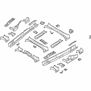 Kia 65200R0000 Member Assembly-Ctr FLOO