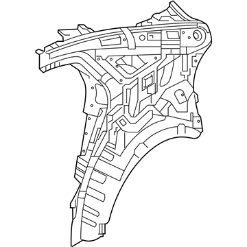 Hyundai 71602-C2070 Panel Assembly-Quarter Inner, RH