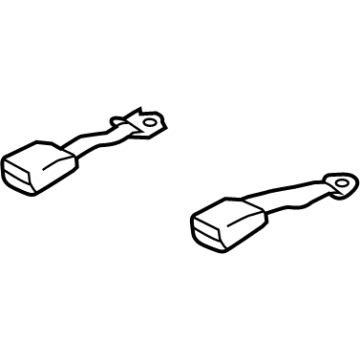 Nissan 88842-5EG8A Belt Assembly-Rr Buckle, Center