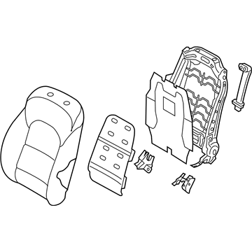 Hyundai 88302-D3730-TTG Back Assembly-Front Seat, RH