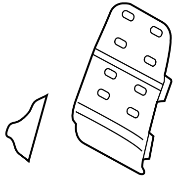 Hyundai 88450-D3025 Pad Assembly-FRT Seat Back, RH