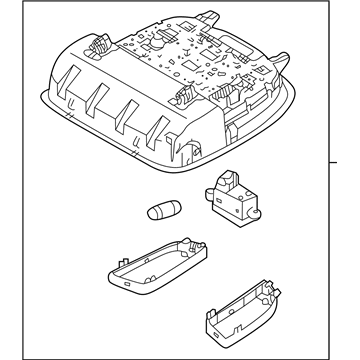 Kia 92800C6010 Lamp Assembly-Overhead Console