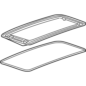 GM 23458155 Sunroof Glass