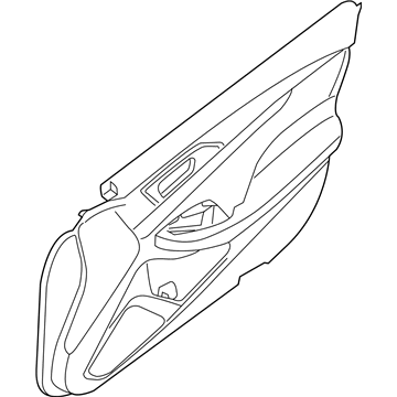 Nissan 809A0-4RA0A FINISHER Assembly Front Door RH