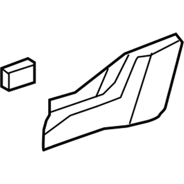 GM 25895211 Rear Rocker Molding