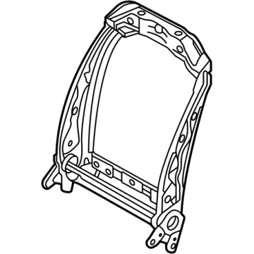 Nissan 87154-6RJ0B FRAME ASSY-BACK, FRONT SEAT LH