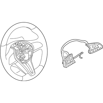 Infiniti 48430-5NA0A Steering Wheel Assembly Without Pad