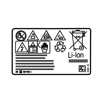 BMW 61-27-7-625-086 Warning Sticker, Hv Accumulator