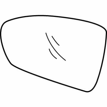 Kia 87621F6080 Outside Rear Mirror & Holder, Right