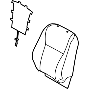Toyota 71074-48822-B0 Seat Back Cover