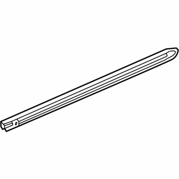 Acura 72835-TYA-A01 Weatherstrip, Rear Right Door