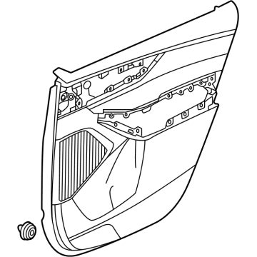 Acura 83701-TYA-A01ZA Base Right, Rear (Alluring Ecru)