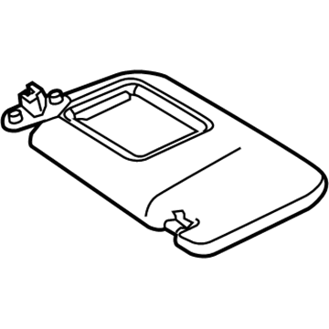 Toyota 74310-06C00-E1 Sunvisor