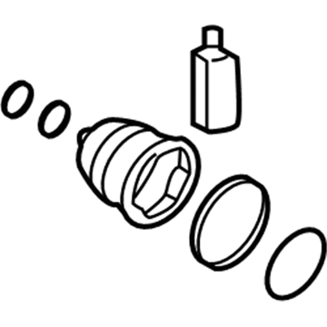 Kia 49583E6000 Boot Kit-Front Axle Differential