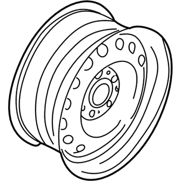 BMW 36-11-1-095-004 Steel Rim Schwarz