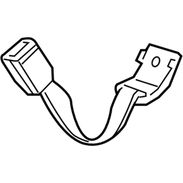 Honda 04823-TE0-A70ZA Buckle Set, RR. Seat Belt *NH167L* (GRAPHITE BLACK)