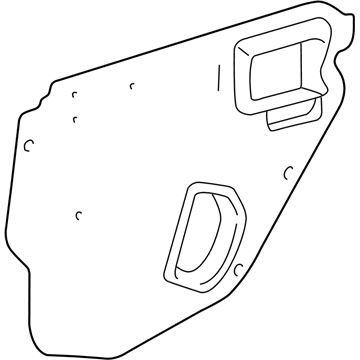 Toyota 67841-01020 Water Shield