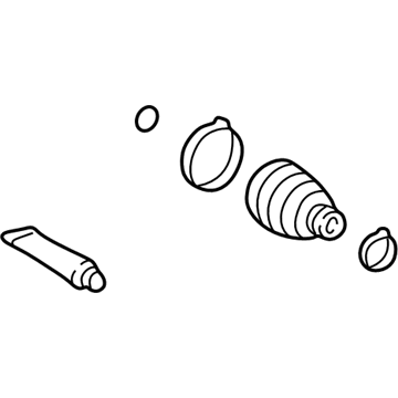 Lexus 04438-58030 Boot Kit, Front Drive I