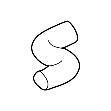 Acura 19576-61B-A00 HOSE, R. (LOWER)