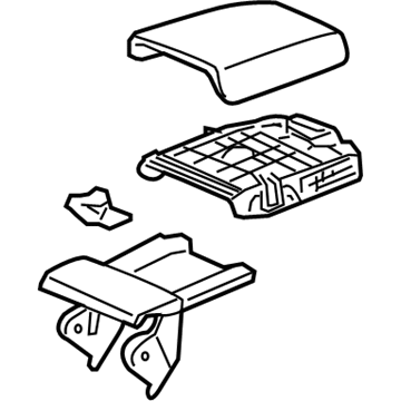 Honda 83450-TA0-A01ZA Armrest Assembly, Console (Graphite Black)