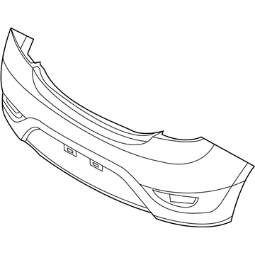 Hyundai 86611-1R200 Rear Bumper Cover