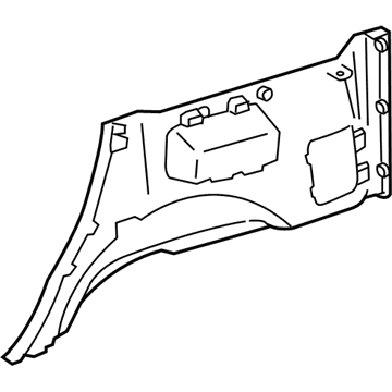 Lexus 62520-60900-A0 Panel Assembly,Quarter Trim