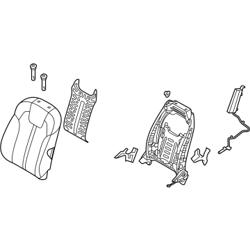 Kia 88300R5130MRL Back Assembly-Fr Seat, LH