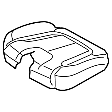 Hyundai 89160-S8340-UBV Rear Seat Cushion Covering, Left