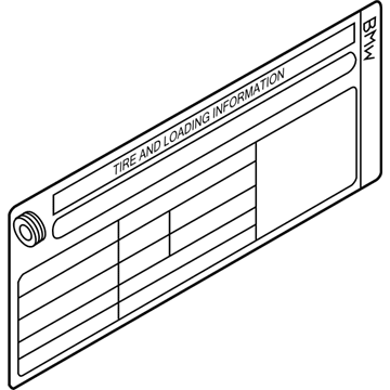 BMW 71-23-9-178-687 Label "Key Memory"