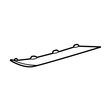 Hyundai 86694-S8CA0 MOULDING-REAR BUMPER, LH