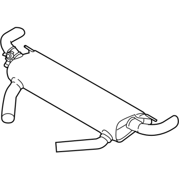 BMW 18-30-7-935-439 Rear Muffler With Exhaust Fl