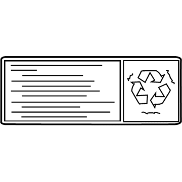 Toyota 28898-26010 Info Label