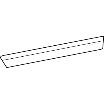 GM 15947693 Molding Asm-Rear Side Door *Black