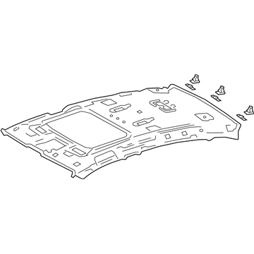 Lexus 63310-5BN80-A1 Headlining Assy, Roof