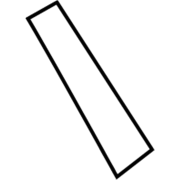 Hyundai 86383-G3000 Black Tape-Rear Door Frame Rear, LH